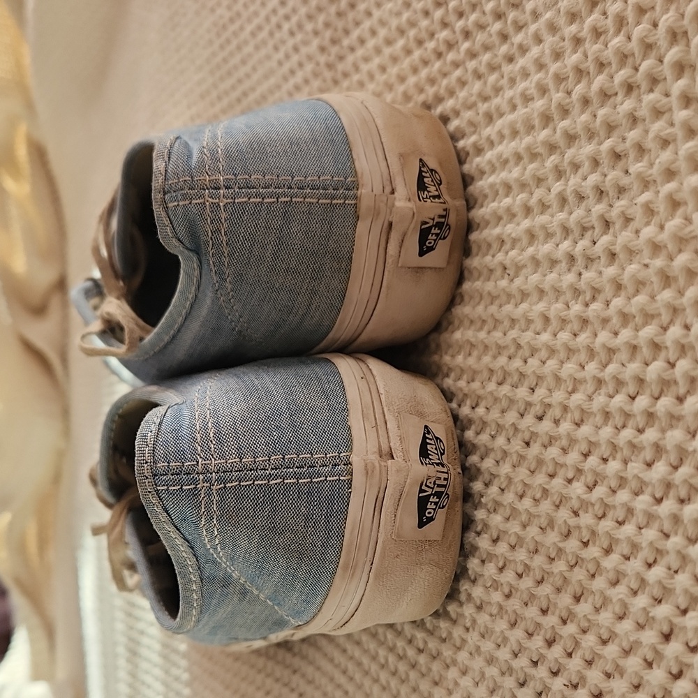 Casual Blue Canvas Sneakers - Picture 3 of 6
